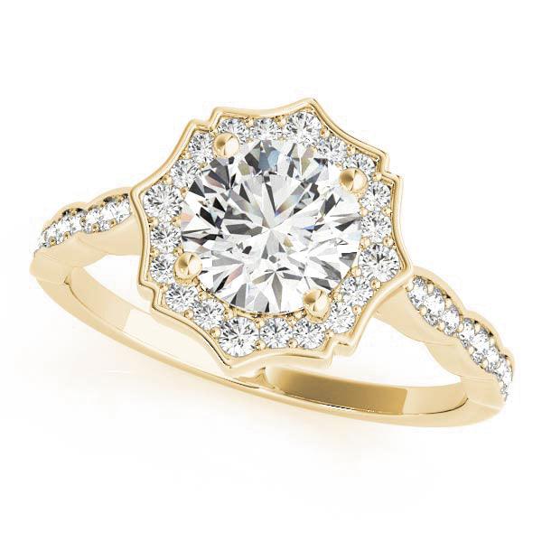 Halo Diamond Engagement Ring