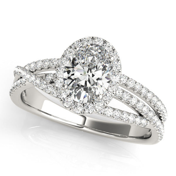 Halo Diamond Engagement Ring