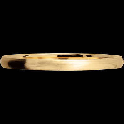 2 mm wide Domed 14K Yellow Gold band.