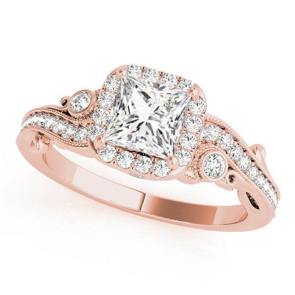 Halo Diamond Engagement Ring