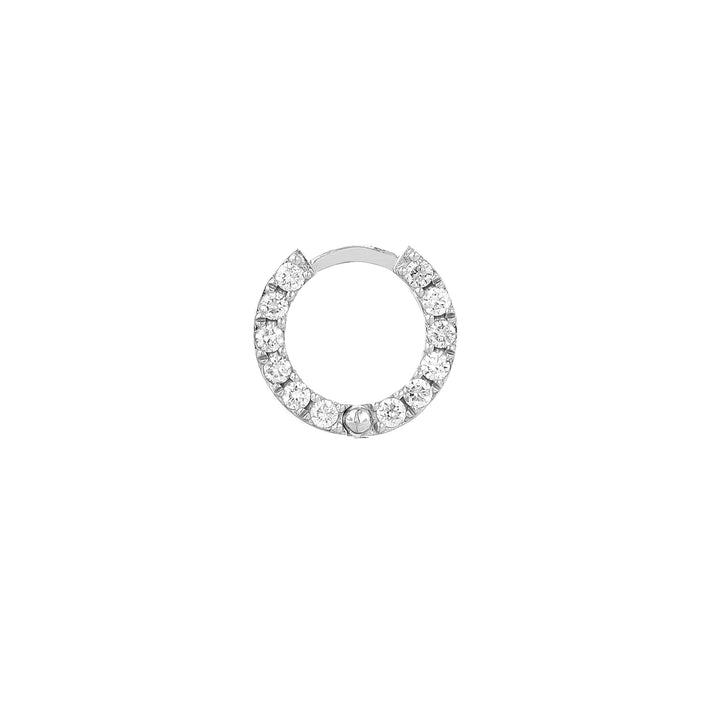 5/8tcw Diamond 10mm Hoop Earrings