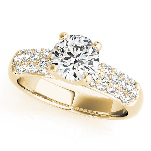 Pave Diamond Engagement Ring