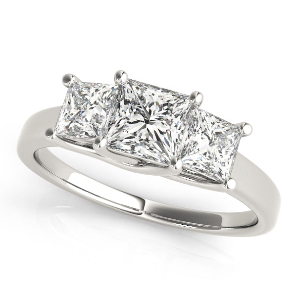 Three Stone Diamond Engagement Ring