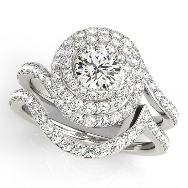 Halo Diamond Engagement Ring