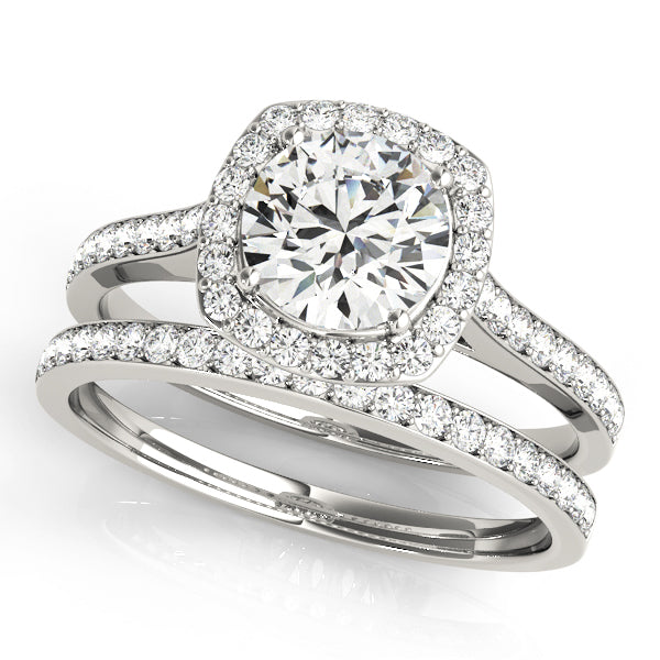 Halo Diamond Engagement Ring