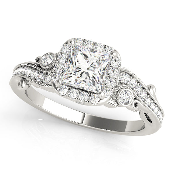 Halo Diamond Engagement Ring