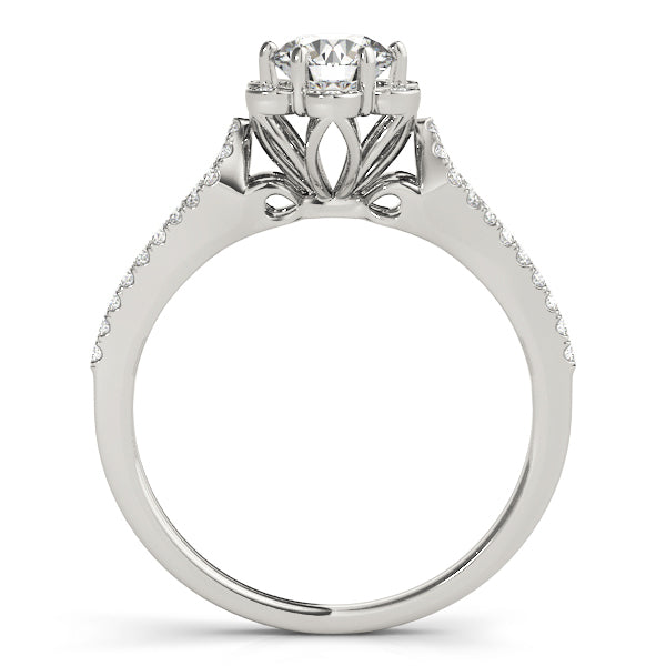 Halo Diamond Engagement Ring