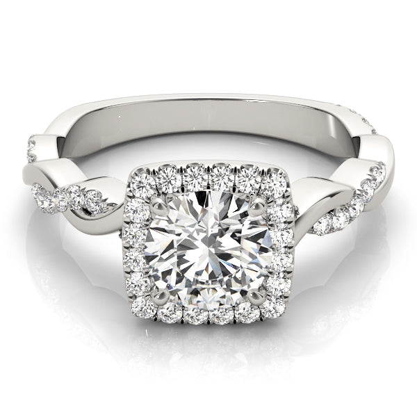 Halo Diamond Engagement Ring