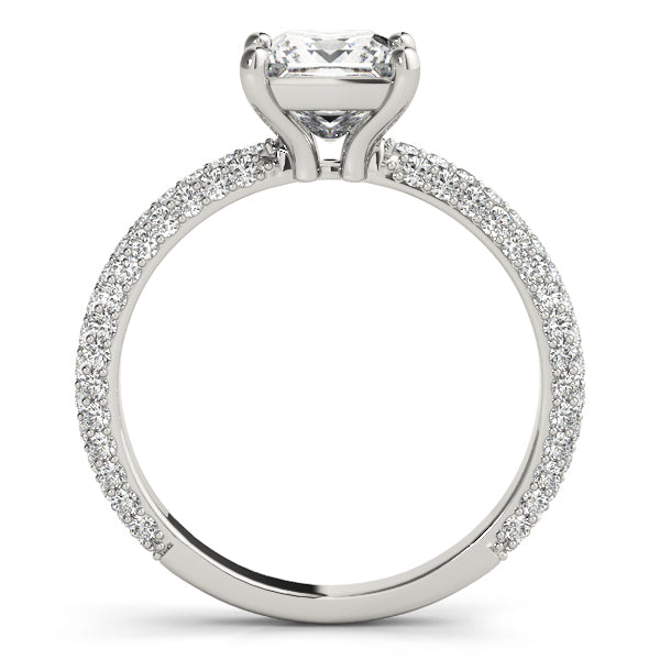 Pave Diamond Engagement Ring