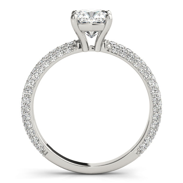 Pave Diamond Engagement Ring