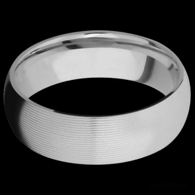 7 mm wide Domed Titanium band.