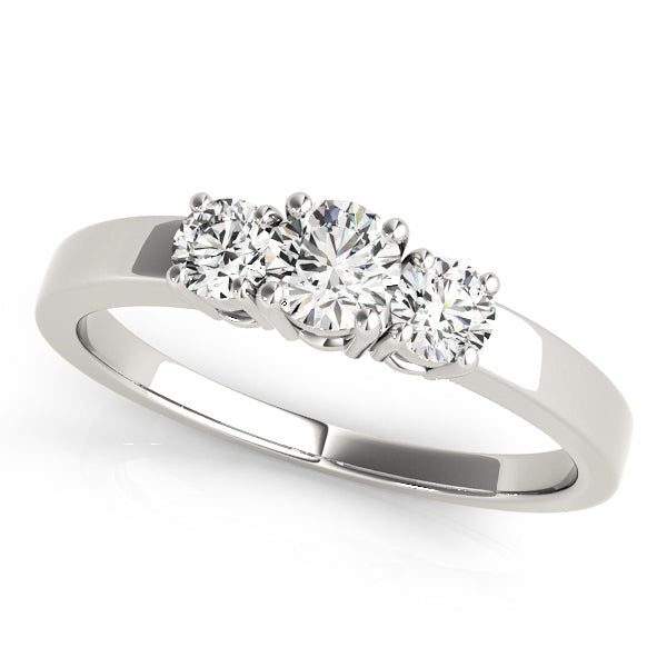 Three Stone Diamond Engagement Ring