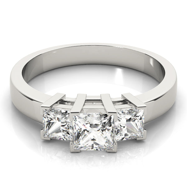 Three Stone Diamond Engagement Ring