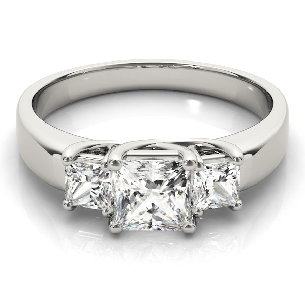 Three Stone Diamond Engagement Ring