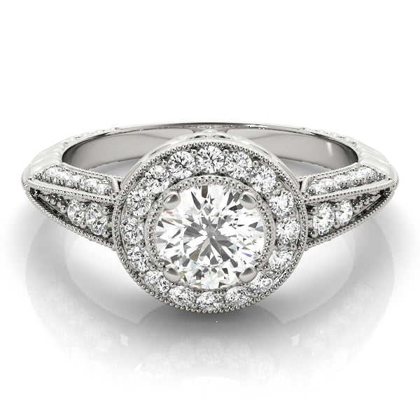 Halo Diamond Engagement Ring