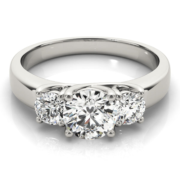 Three Stone Diamond Engagement Ring