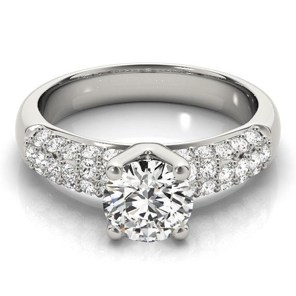 Pave Diamond Engagement Ring