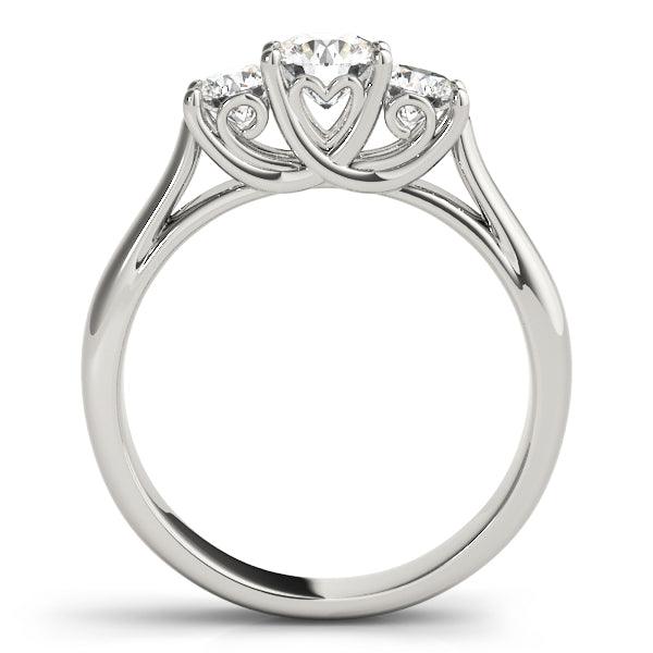 Three Stone Diamond Engagement Ring