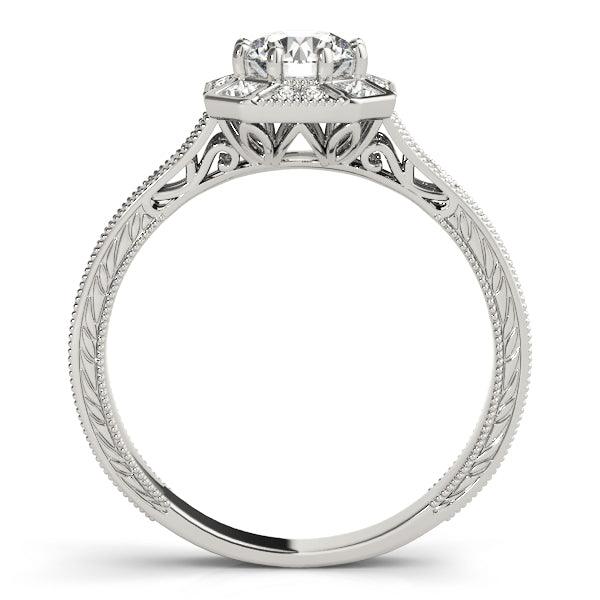 Halo Diamond Engagement Ring