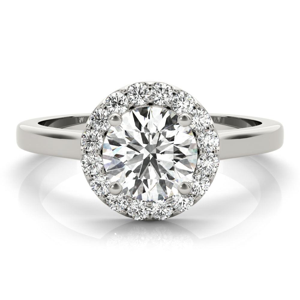 Halo Diamond Engagement Ring