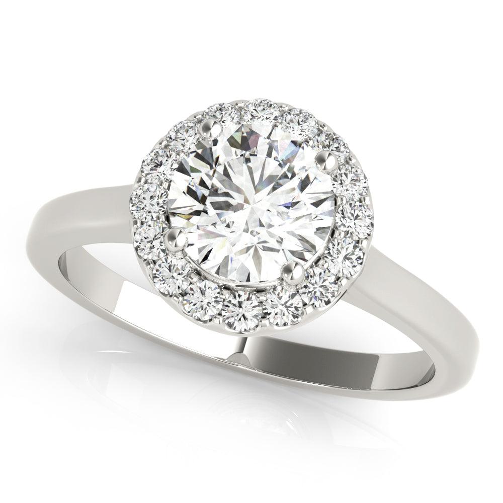 Halo Diamond Engagement Ring