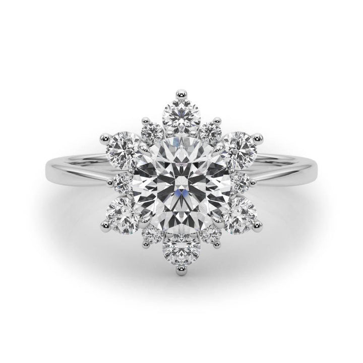 Halo Diamond Engagement Ring