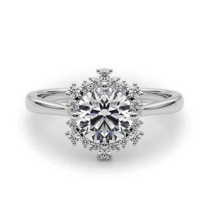 Halo Diamond Engagement Ring