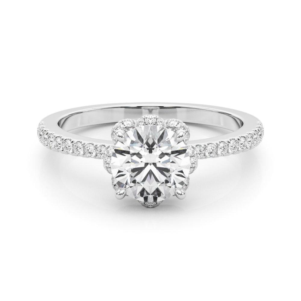 Halo Diamond Engagement Ring