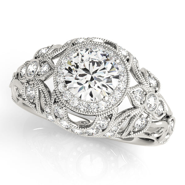 Halo Diamond Engagement Ring