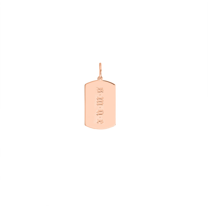 Dog Tag Engravable Charm