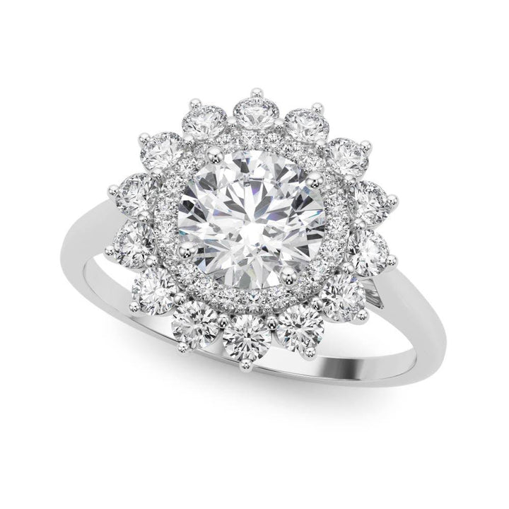 Halo Diamond Engagement Ring