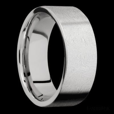 8 mm wide Flat Cobalt Chrome band.