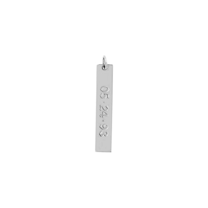 Medium Vertical Bar Engravable Charm