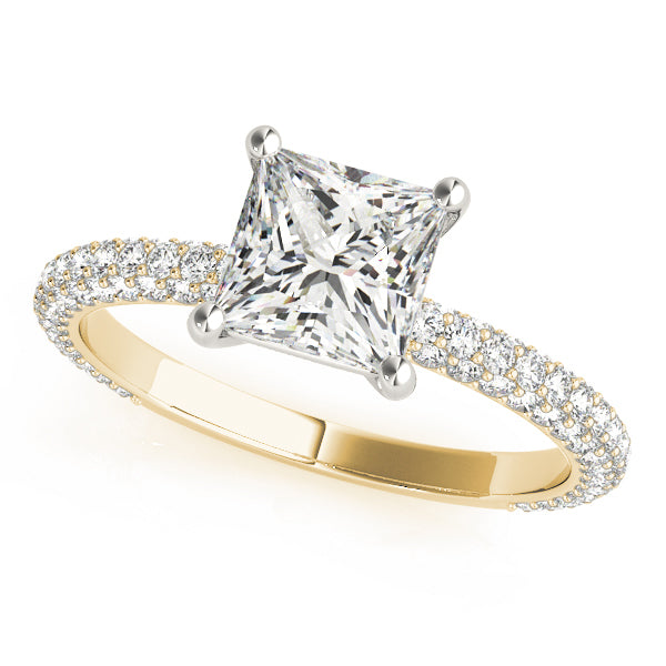 Pave Diamond Engagement Ring