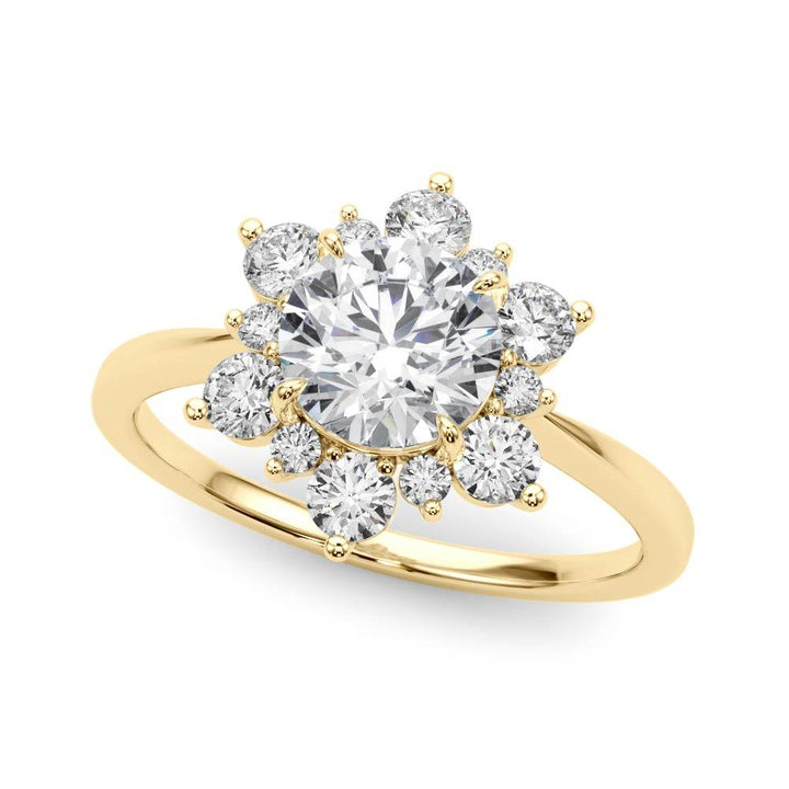 Halo Diamond Engagement Ring