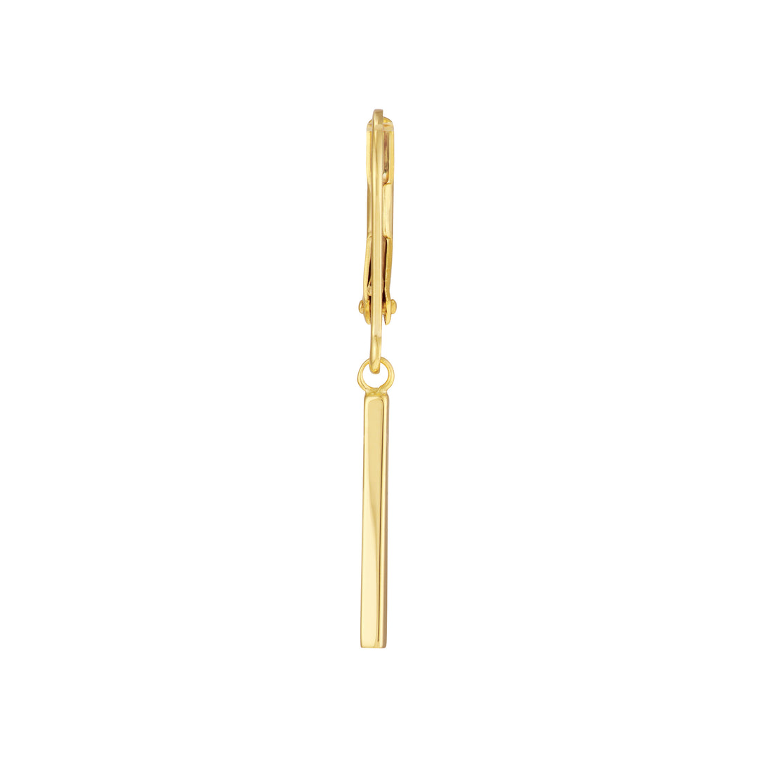 Dangle Staple Bar Earrings on Leverback