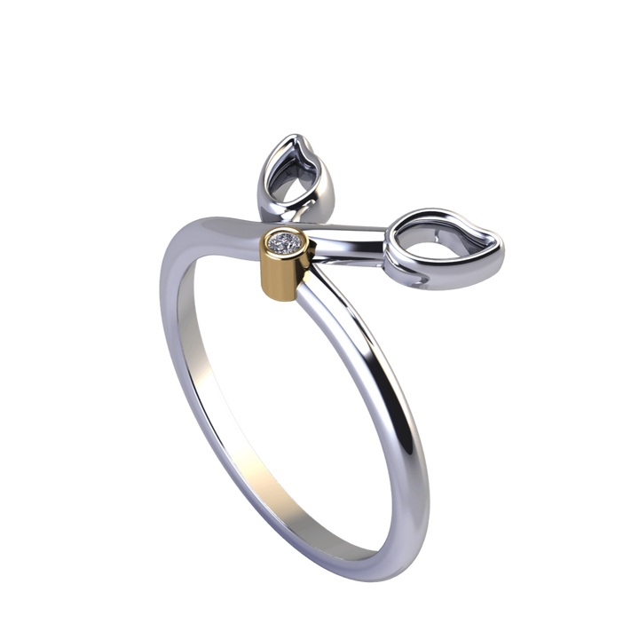 Bespoke Floral 2 Petals - BVW Jewelers - Fine Engagement Rings & Custom Designs