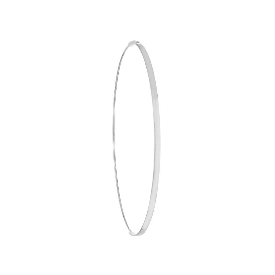 60mm Flat Wire Endless Hoop Earrings