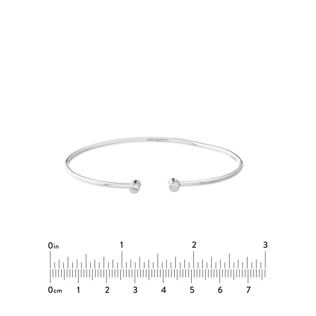 Cuff Bangle with Round Ends