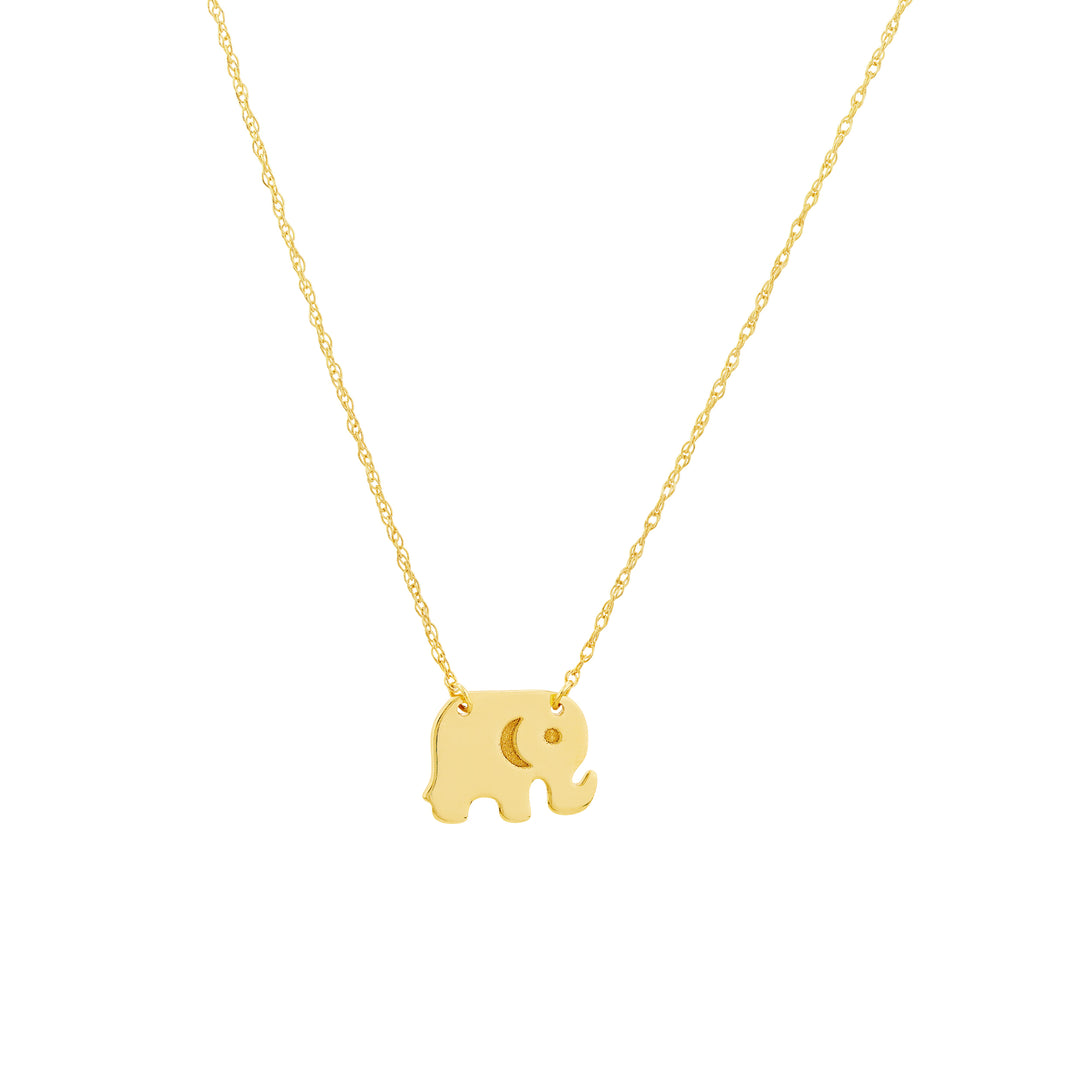 So You Mini Elephant Adj Necklace