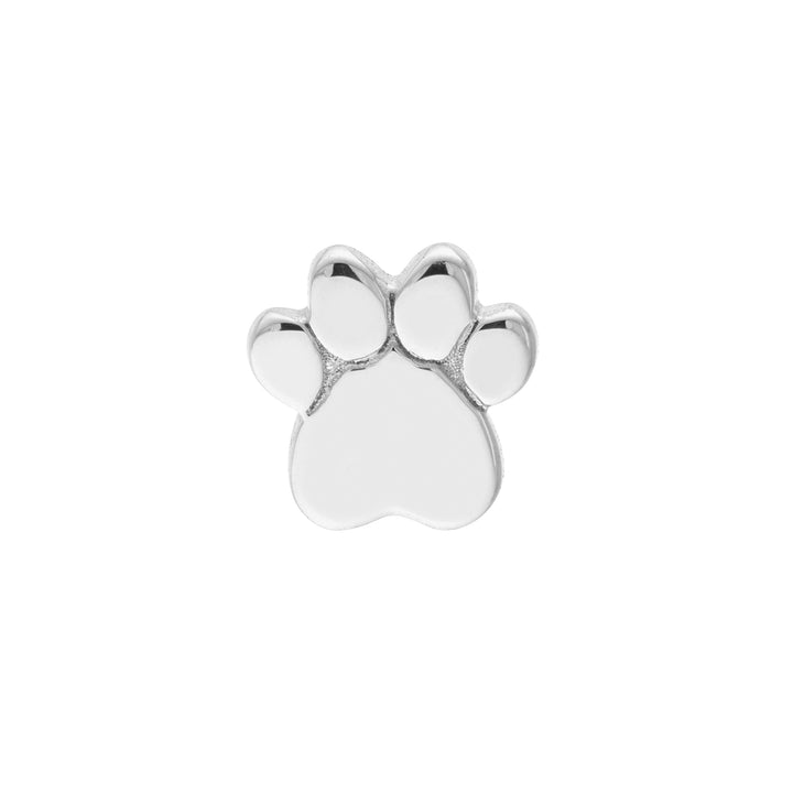 Dog Paw Stud Earrings on Post Back