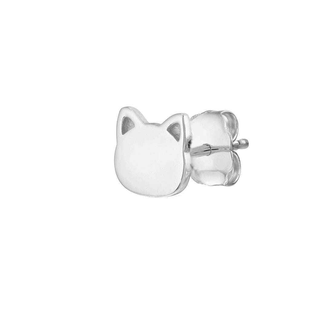 Cat Stud Earrings on Post Back