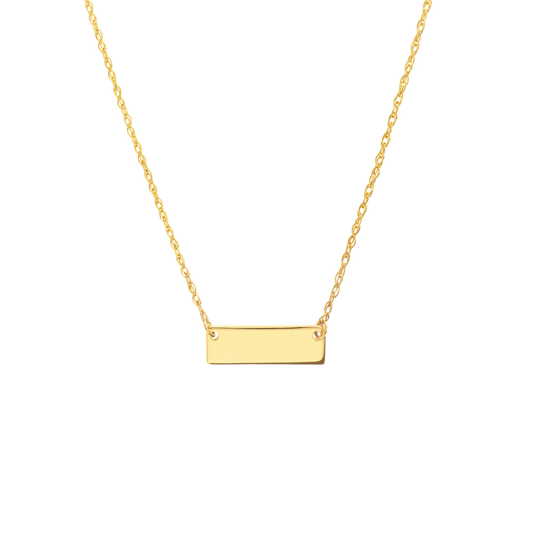 So You Mini Engravable Bar Adjustable Necklace