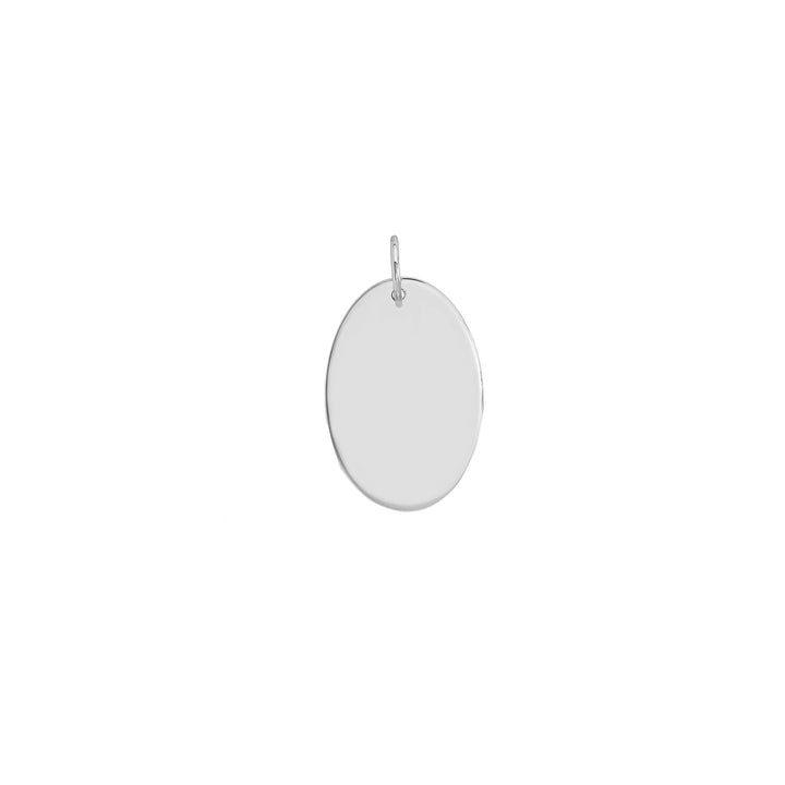 Large Oval Engravable Charm