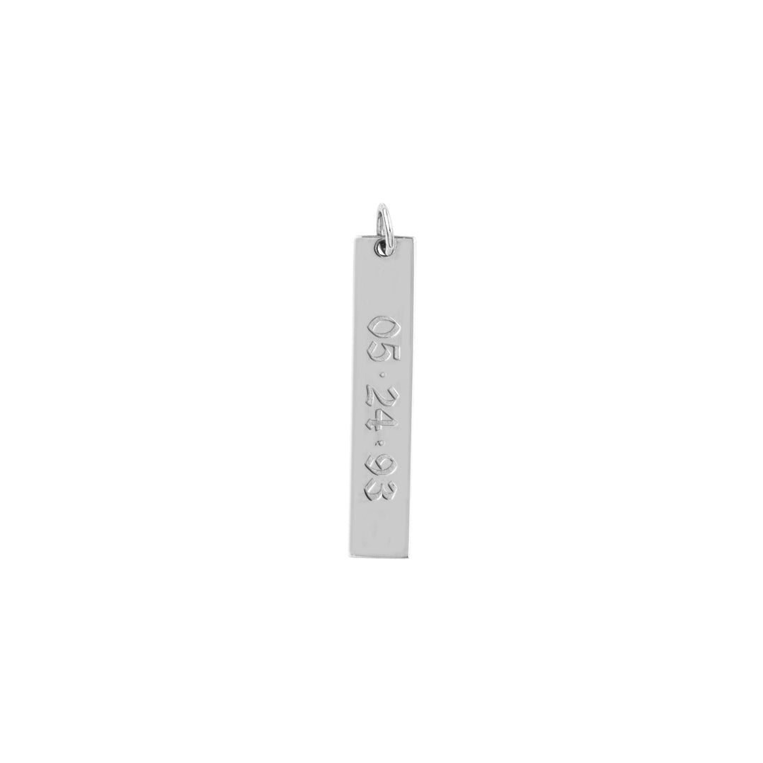 Medium Vertical Bar Engravable Charm