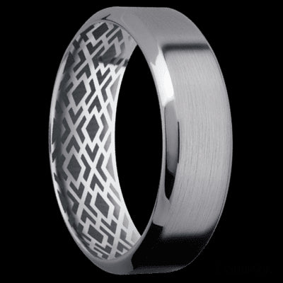 7 mm wide High Bevel Tantalum band.