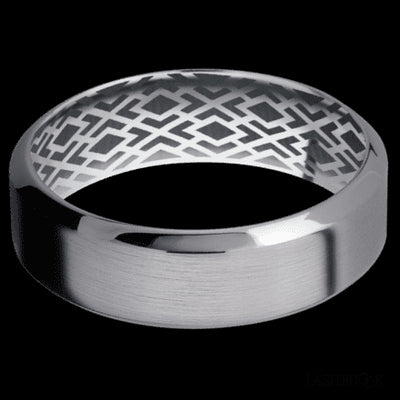 7 mm wide High Bevel Tantalum band.