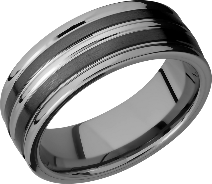 Ceramic and Tungsten Band