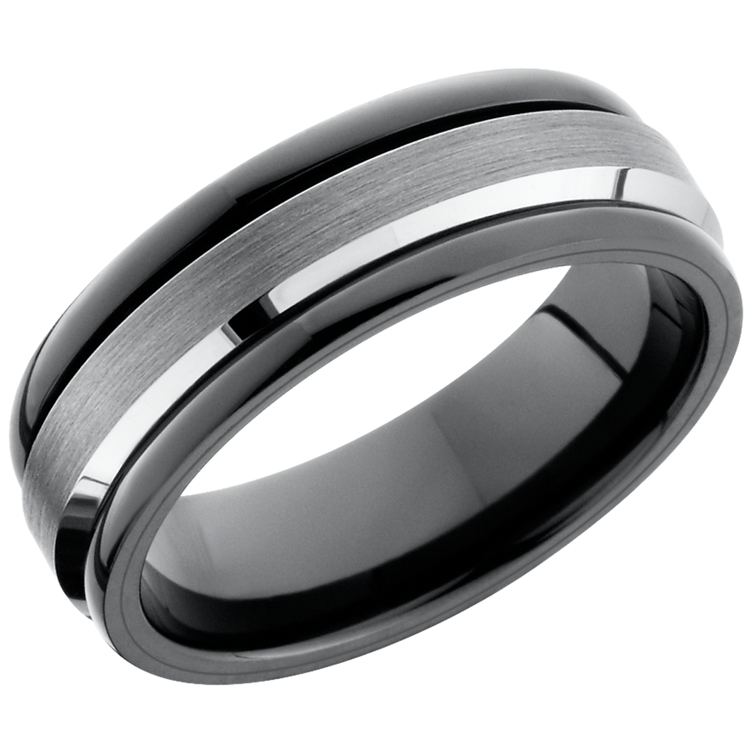 Ceramic and Tungsten Band