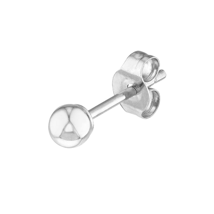 3mm Polished Ball Stud Earrings